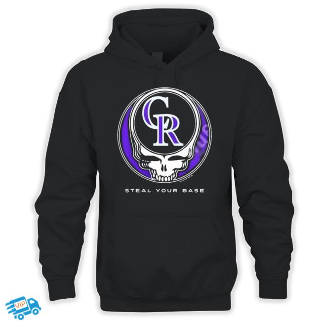 Colorado Rockies Steal Your Base Black Athletic Sweatshirt