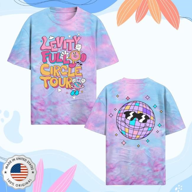 Kt8 Merch Shop Store Official Levity Full Circle Disco Tie Dye Shirts