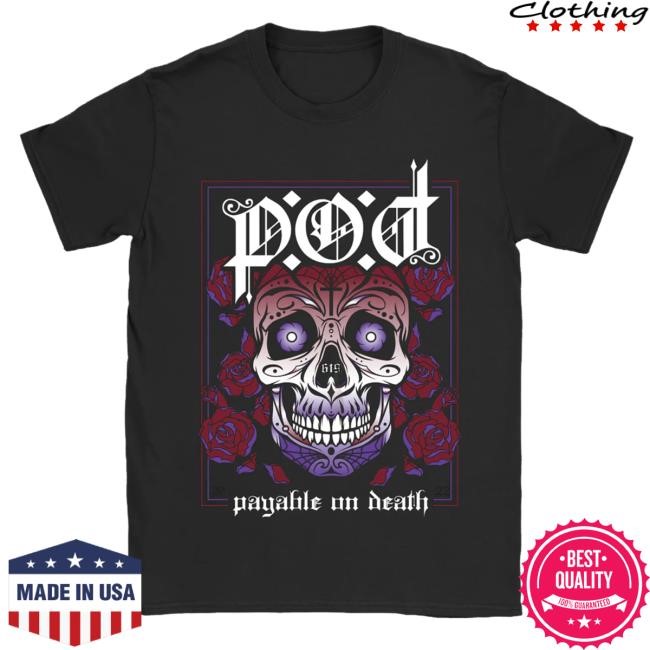 Trending Payableondeath Merch Store Purple Sugar Skull Shirt