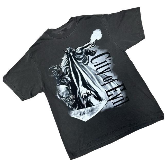 A7x World Merch City Of Evil - Garment Dye Classic Shirt