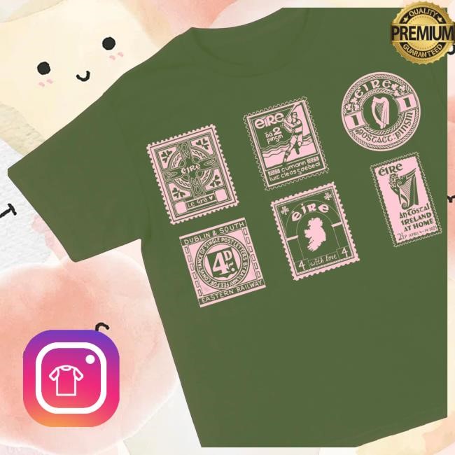 Ditsybits Merch Shop Store Official Green Vintage Stamp Boxy T Shirt