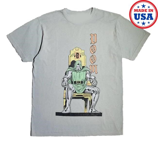 Official Heroes& Villains Doctor Doom Golden Throne Zine Shirts