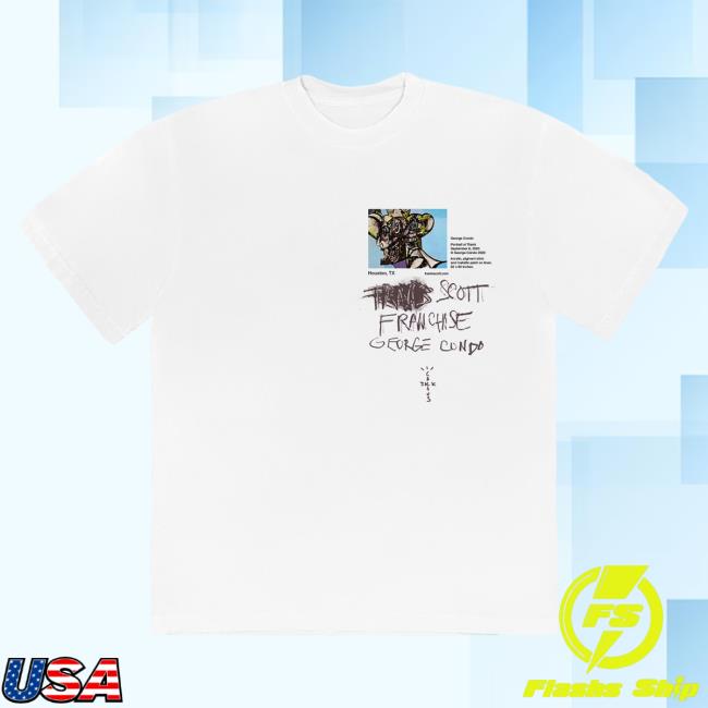 Official Travis Scott Merch Store Travis Scott Portrait Of Travis Wip Long Sleeve Shirts White TravisScott Shop