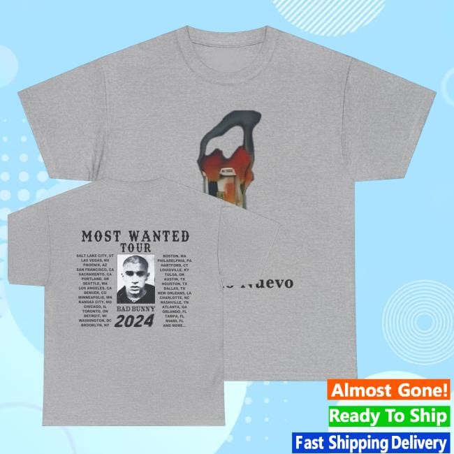 Merch Badbunny Official Most Wanted Tour Burning Telephone Ash Long Sleeve T Shirt