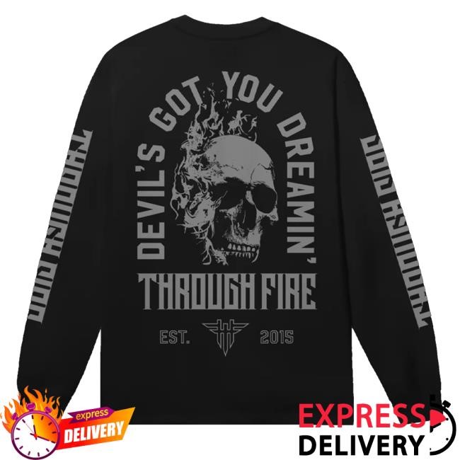 Sumerian Records Merch Through Fire Dreamin' Black Sweaters
