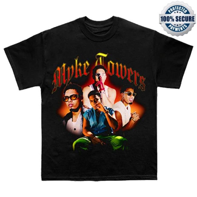 Myke Towers Merch Throwback Photo Shirts