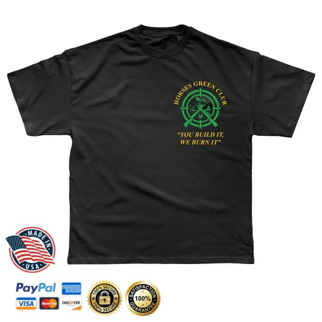 Horses Store Merch Green Club Tee Shirt