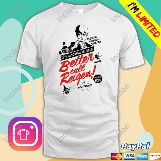 A Paranormal Trouble Better Call Reigen Long Sleeve T Shirt