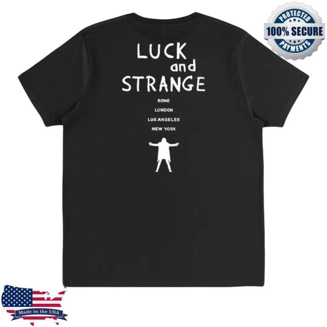 David Gilmour Merch Store Shop David Gilmour Luck And Strange Double Sided Tour T-Shirt