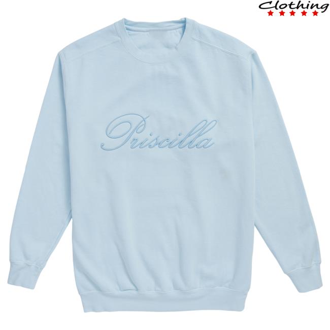 Official A24 Merch Store Priscilla Light Blue Hoody A24 Shop