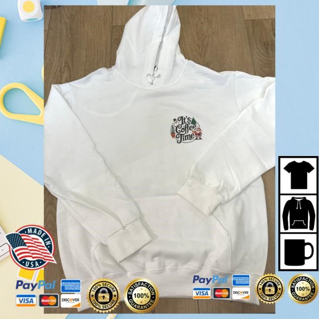 Abby Berner Merch It's Coffee Time Holiday Hoodie Sweatshirt