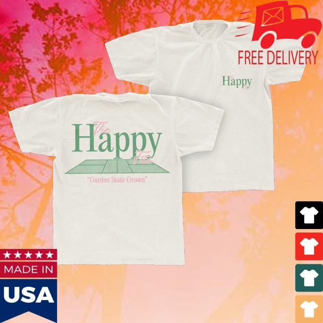 Trending The Happy Fits Merch Garden State Pickleball Crewneck Sweatshirt White