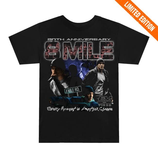 Eminem Merch Store 8 Mile Vintage 20Th Anniversary Tee