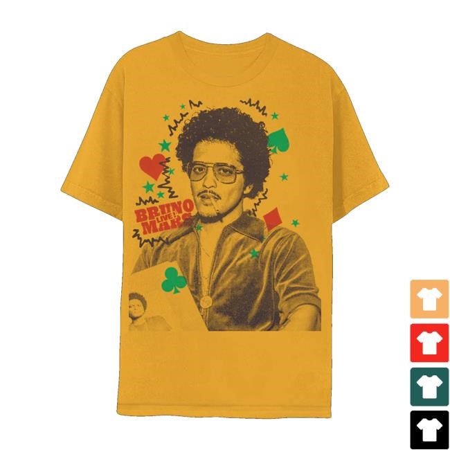 Bruno Mars Merch Store Bruno Mars Live Tee