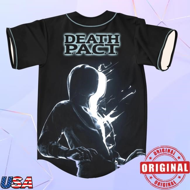 Trending Rave Jersey Merch Store Deathpact Rave Baseball Jersey For Edm Festivals Hooded Sweatshirt