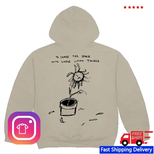 Simple Living Things Hooded Sweatshirt Hozier Merch Store