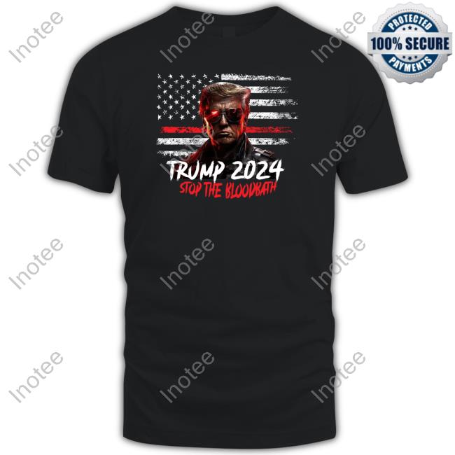 Officialhodgetwins Store Trump 2024 Stop The Bloodbath Long Sleeve T Shirt