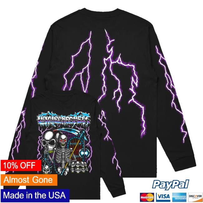 Gatecreeper Merch Shop Store Official Gatecreeper Purple Lightning Sweatshirt