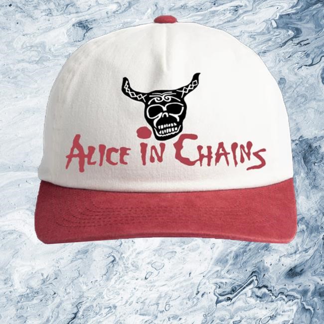 Hevensbasement Merch Aic Them Bones 1992 Red Cream Atonal A500gb Snapback