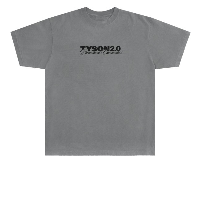 Tyson 2.0 Merch Store Premium Cannabis Gray Basics Tee