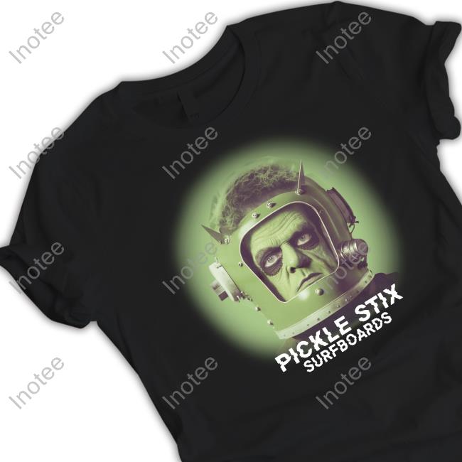 Pickle Stix Surfboards Spaceman New Shirt