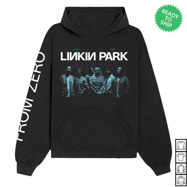 Official Linkin Park Merch Shop Store Fz Teal Band Photo Black Classic Shirt