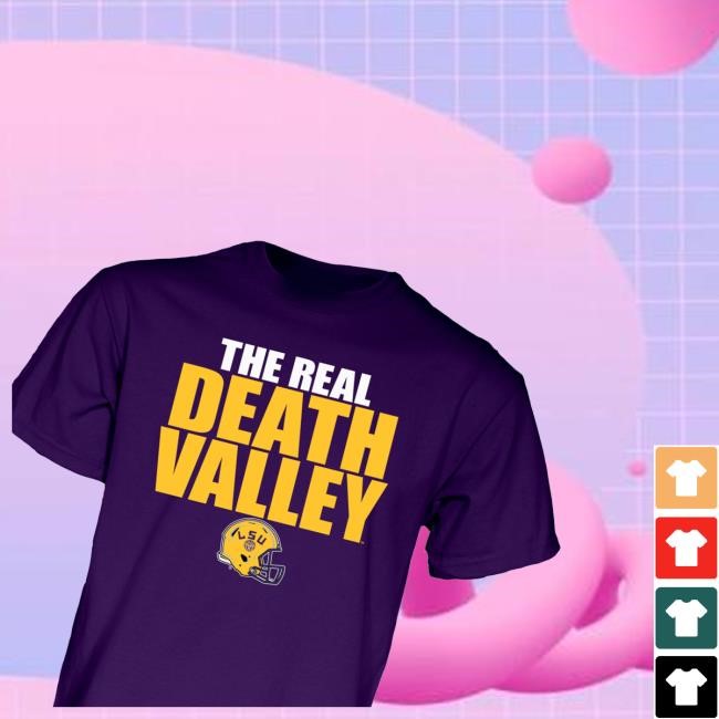 Official Unisex Blue 84 Purple Lsu Tigers The Real Death Valley Shirt