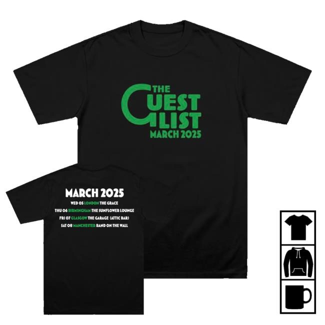 Official The Guest List Merch Shop Store Tour Sweatshirt