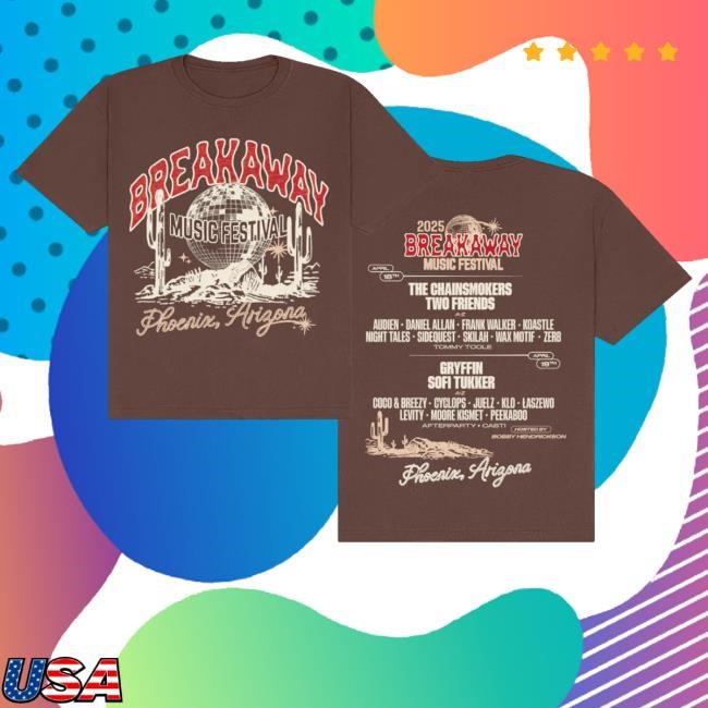 Trending Breakaway Merch Arizona Lineup Funny Shirt Brown