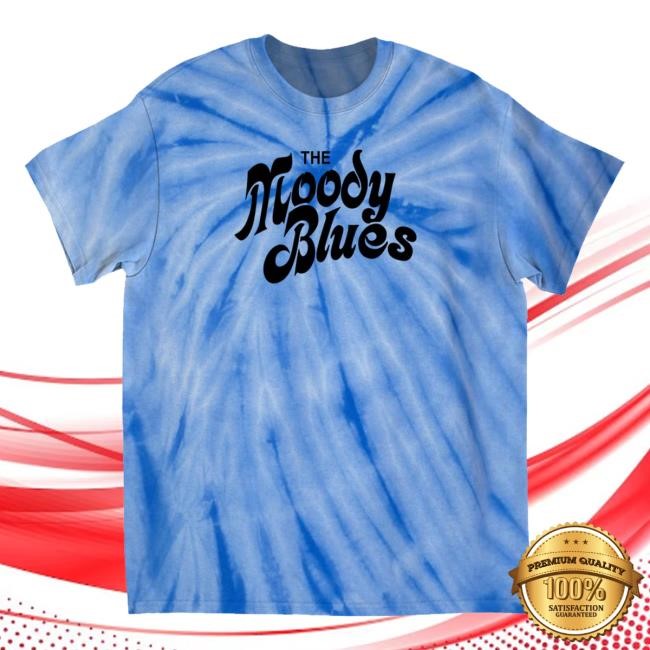 The Moody Blues Merch Shop Store Official Moody Blues Buble Logo Tie-Dye Tee Shirt